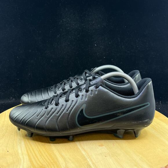 Nike Tiempo Legend 10 Club Fg/Mg Black-Black-Deep Jungle Sz 9.5 [DV4344-002] - Picture 7 of 7